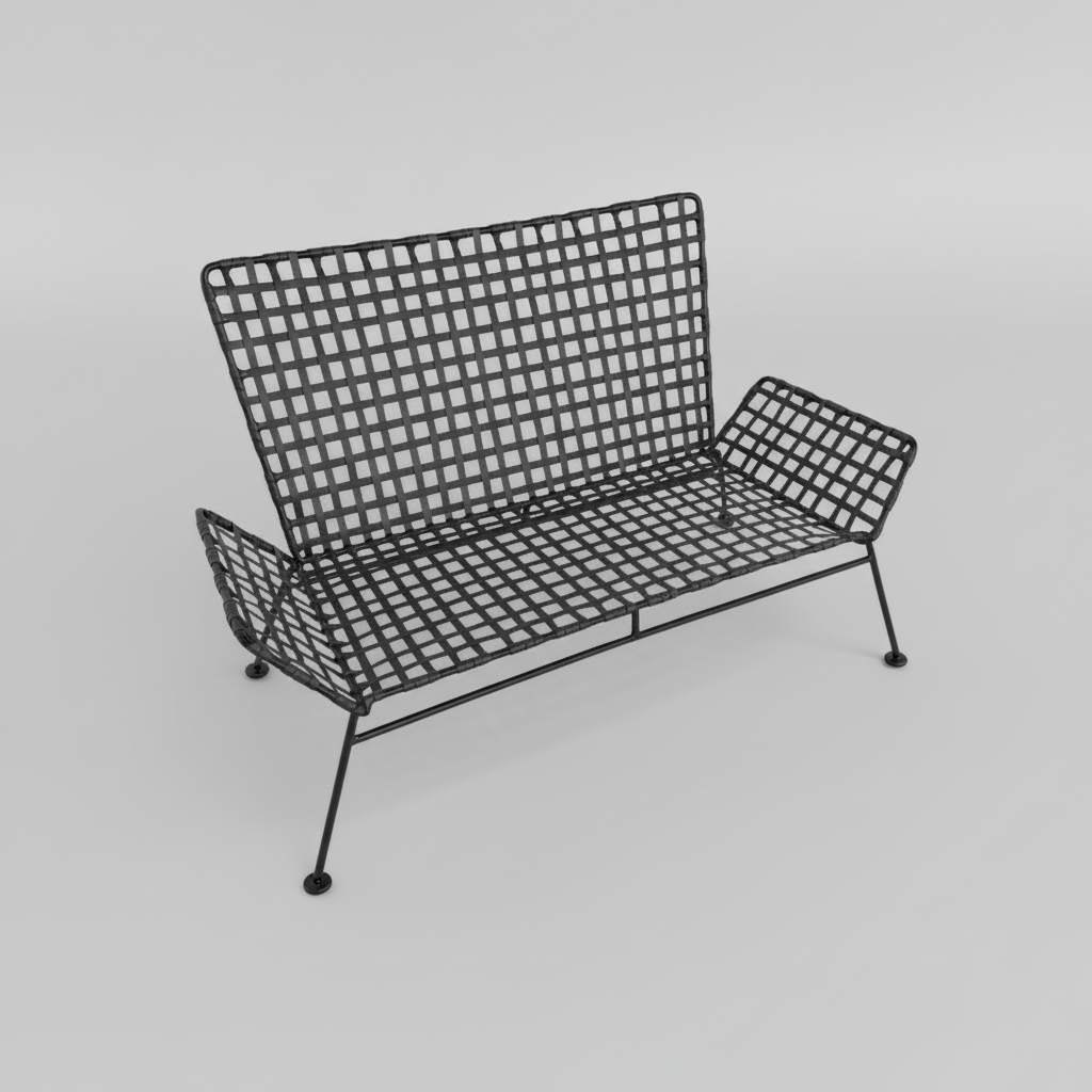 Gulf Lace Loveseat with Cushion Set
