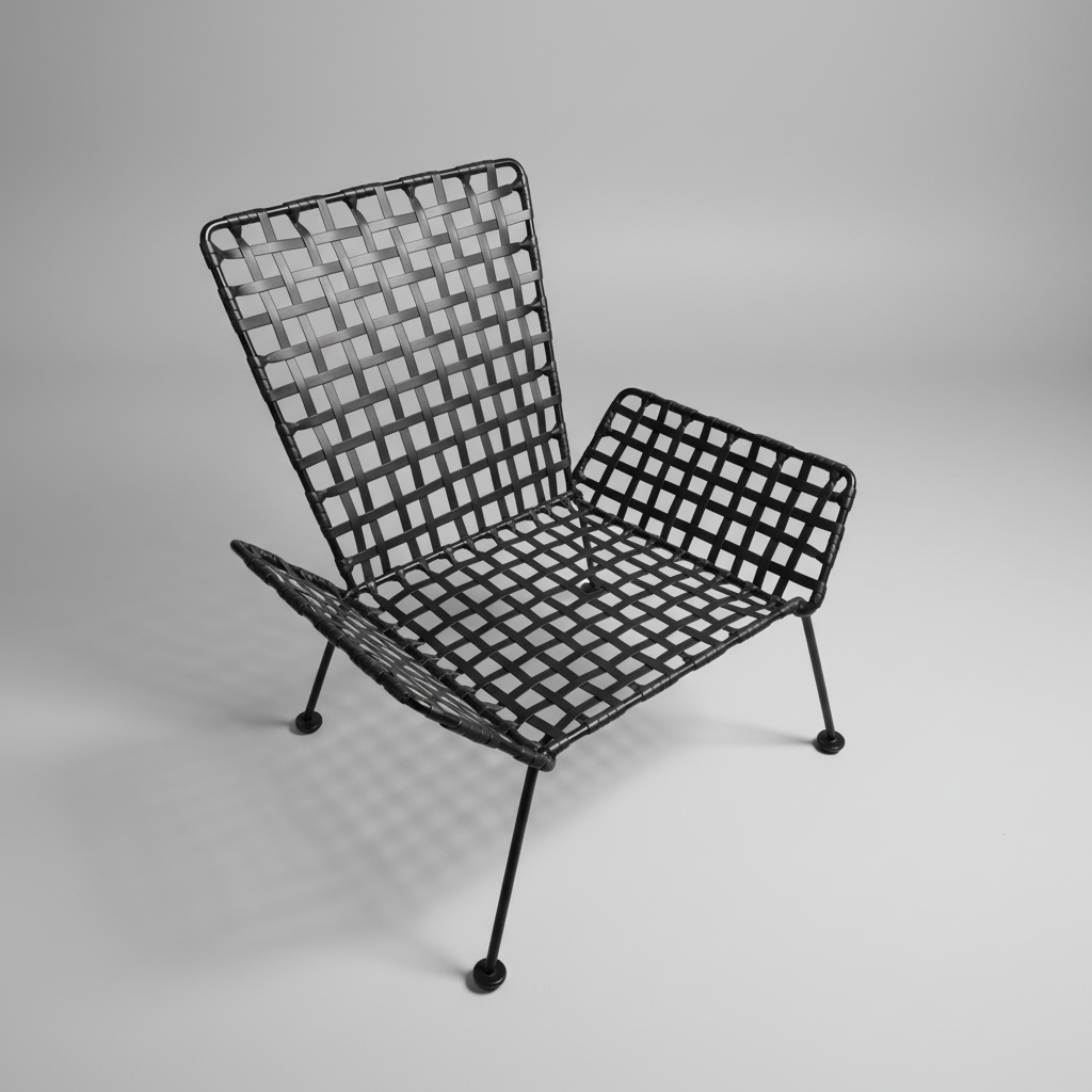 Gulf Lace Lounge Chair with Cushion Set