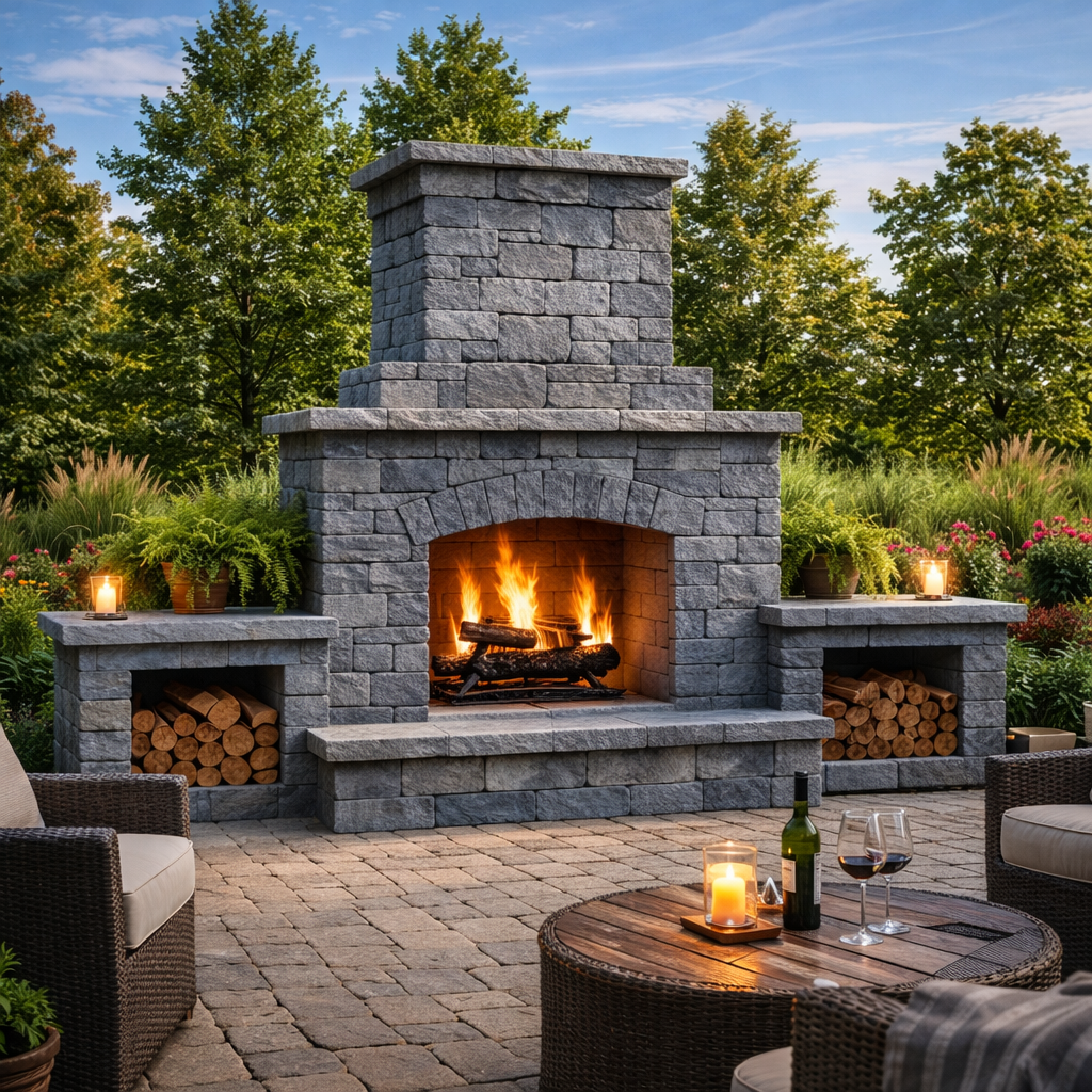 Masonry Wood Burning Fireplaces