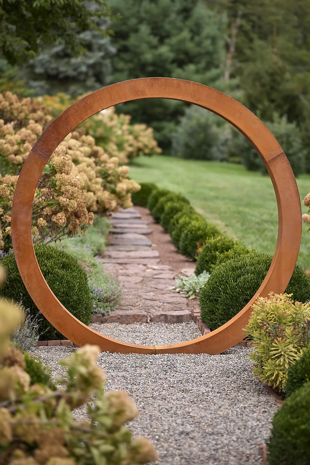 Corten Steel Moongate Garden Archway