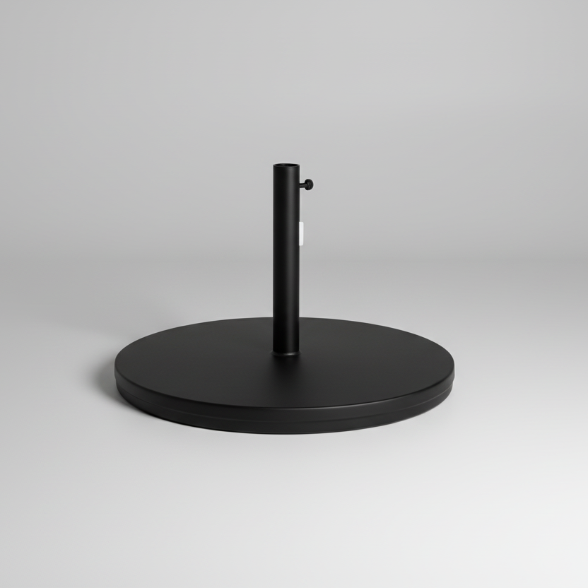 Heavy Duty Steel Powder Coated 65lb Round Umbrella Base w/ 1.62" Hole