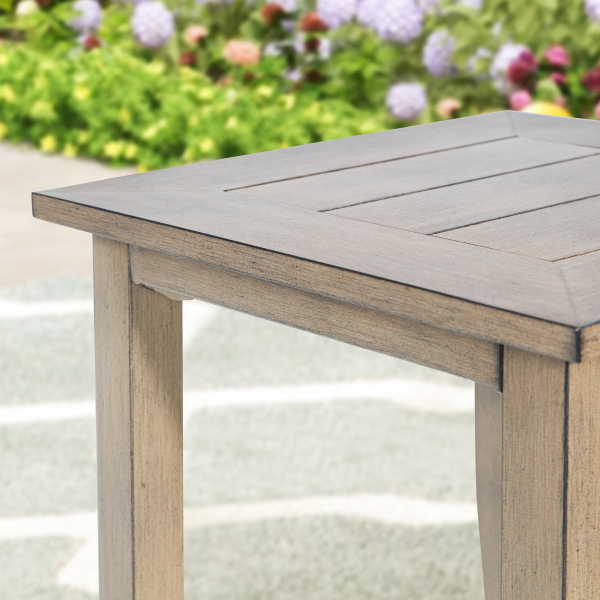 Hamarto 2 Person Aluminum Patio Conversation Set With Side Table