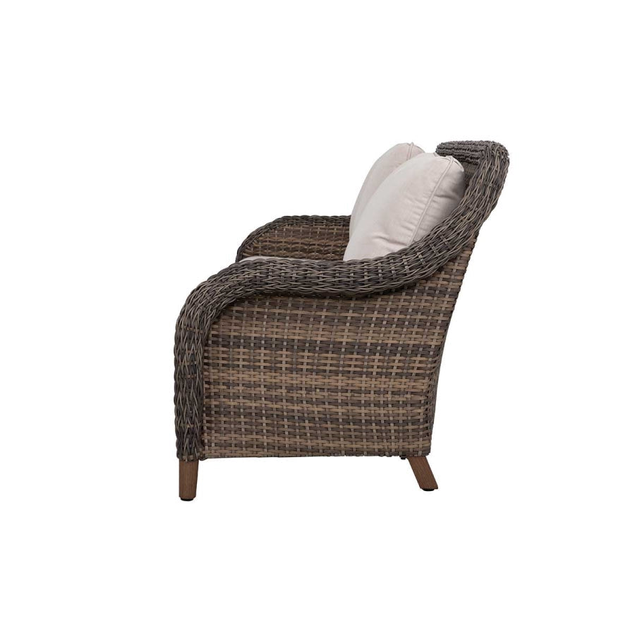 Mitchell 4-Piece Wicker Sofa Set with Swivel Rocking Chairs