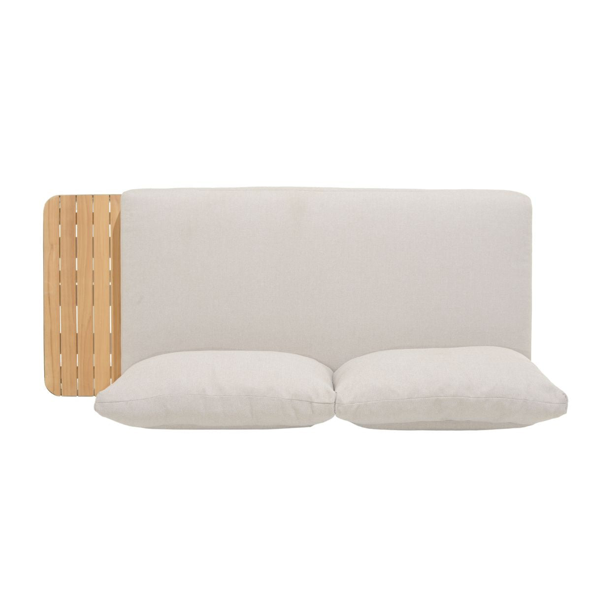 Portals Teak and Aluminum Modular Sofa 3pc Set