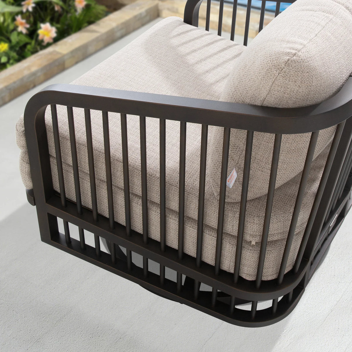 Asheville 5-Piece Aluminum Outdoor Swivel Conversation Set
