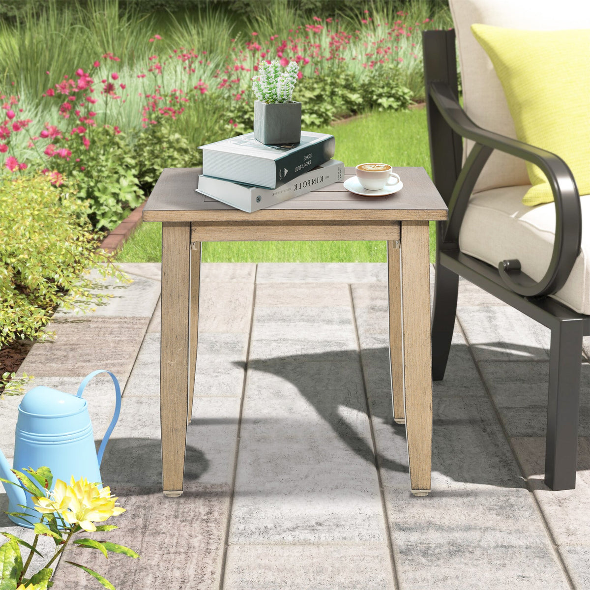 Hamarto 7 Pieces Aluminum Patio Swivel Seating Set With Ottoman