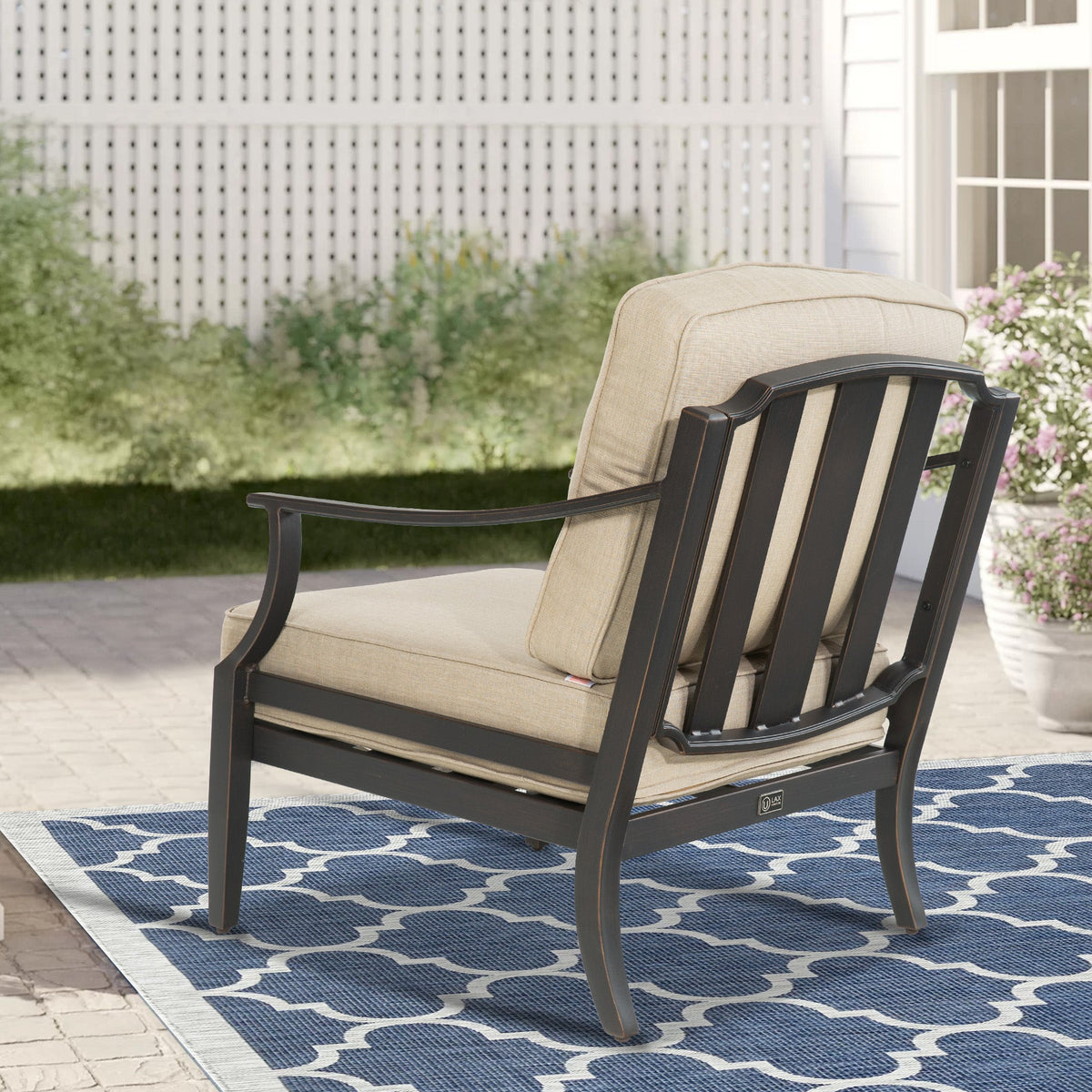Tamarin 5 Pieces Aluminum Patio Conversation Set With Sunbrella® Cushions