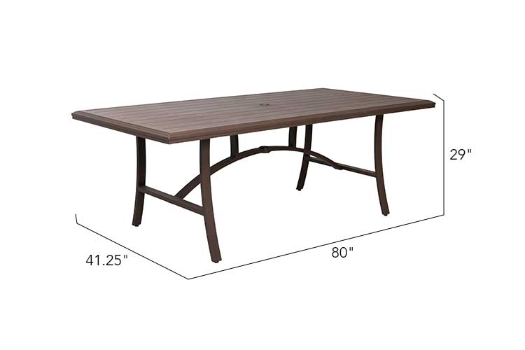 Trevi Aluminum Dining Table