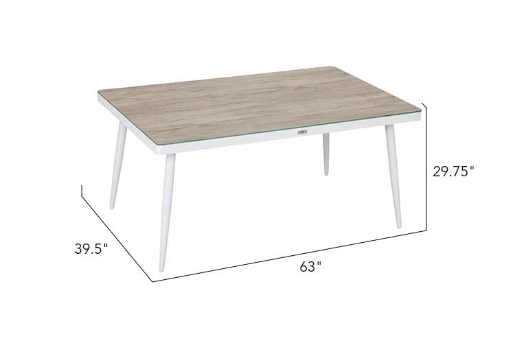 Allux Aluminum Dining Table