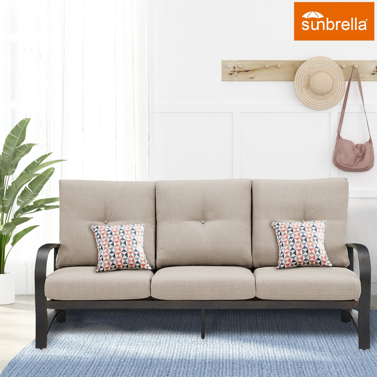 Chamber 3 Piece Outdoor Furniture Set with Sunbrella® Cushions