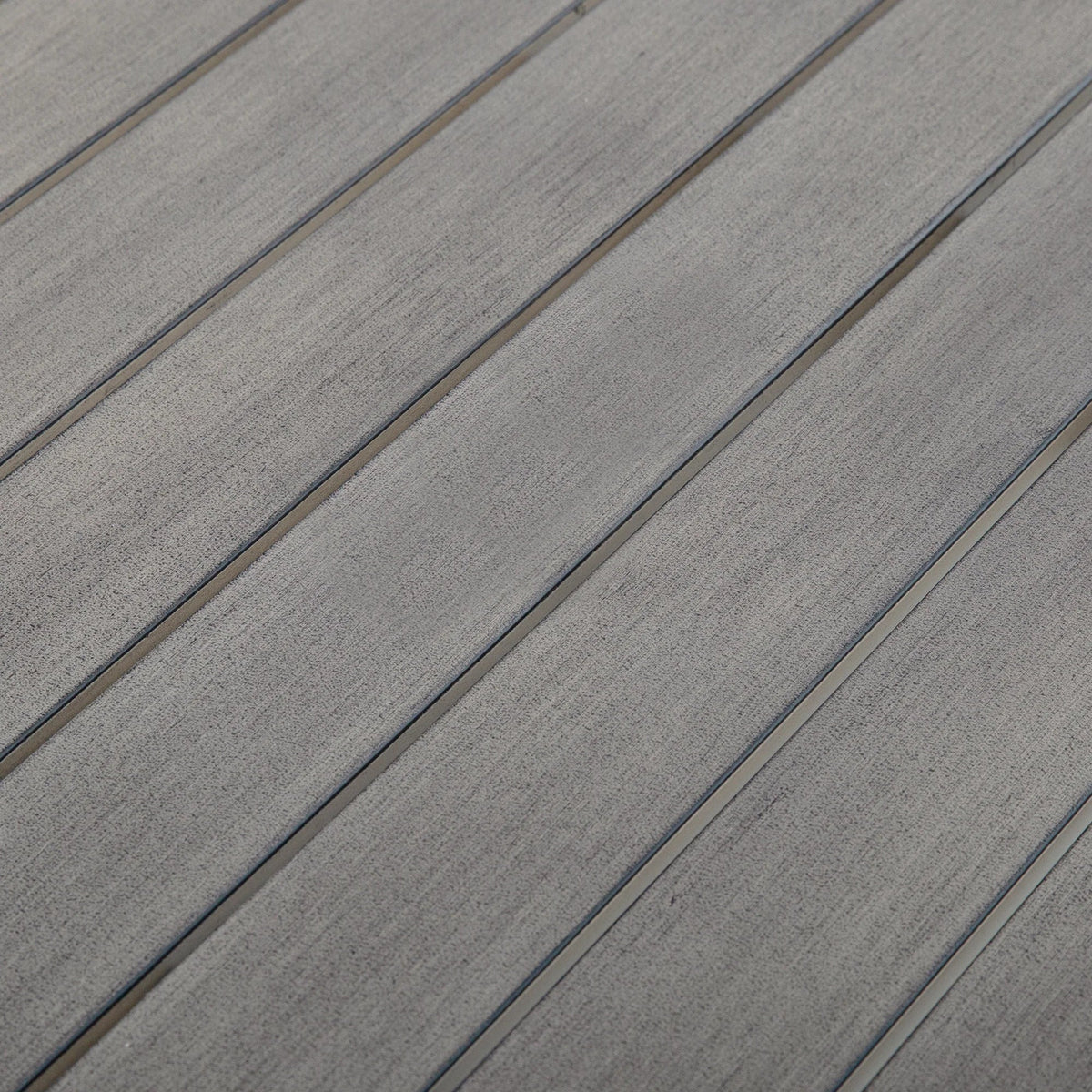 Amalfi 81.75" Rectangular Hand-Brushed Wood Grain Aluminum Patio Dining Table