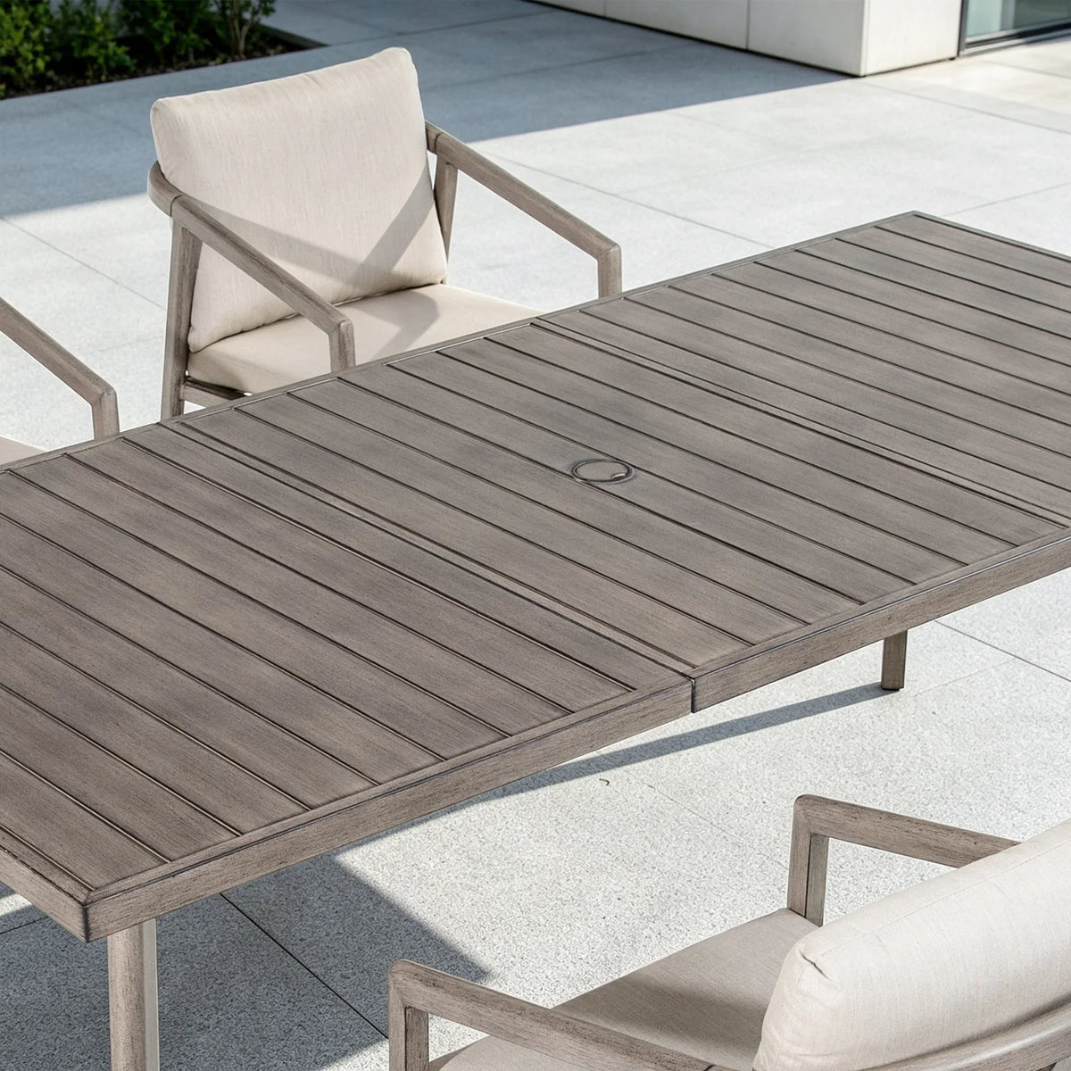 Amalfi 9-Piece Rectangular Patio Dining Set with 8 Ergonomic Armchairs
