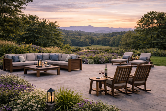 Back Forty Teak Poolside Lounge Chairs