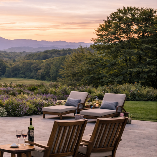 Back Forty Teak Poolside Lounge Chairs