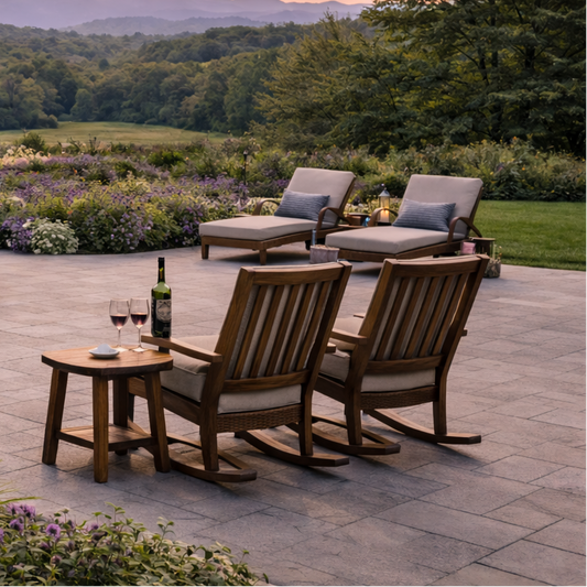 Back Forty Teak Rocking Chairs