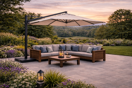 Back Forty Teak L-Shaped Sectional