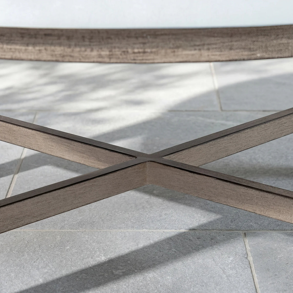 Harmonti 6-Piece Patio Conversation Set with Composite Concrete Round Coffee Tables