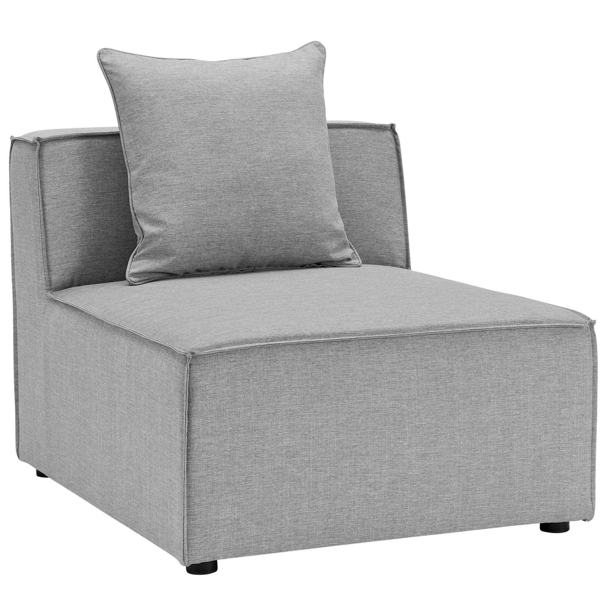 Patio Elegance Sectional Sofa - Saybrook 8-Piece Outdoor Upholstered Sofa by Modway