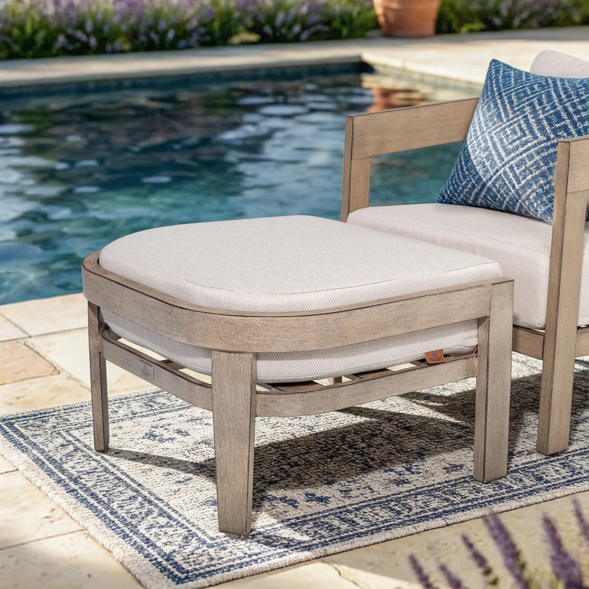 Harmonti 6-Piece Aluminum Patio Conversation Sofa Set With Ottoman