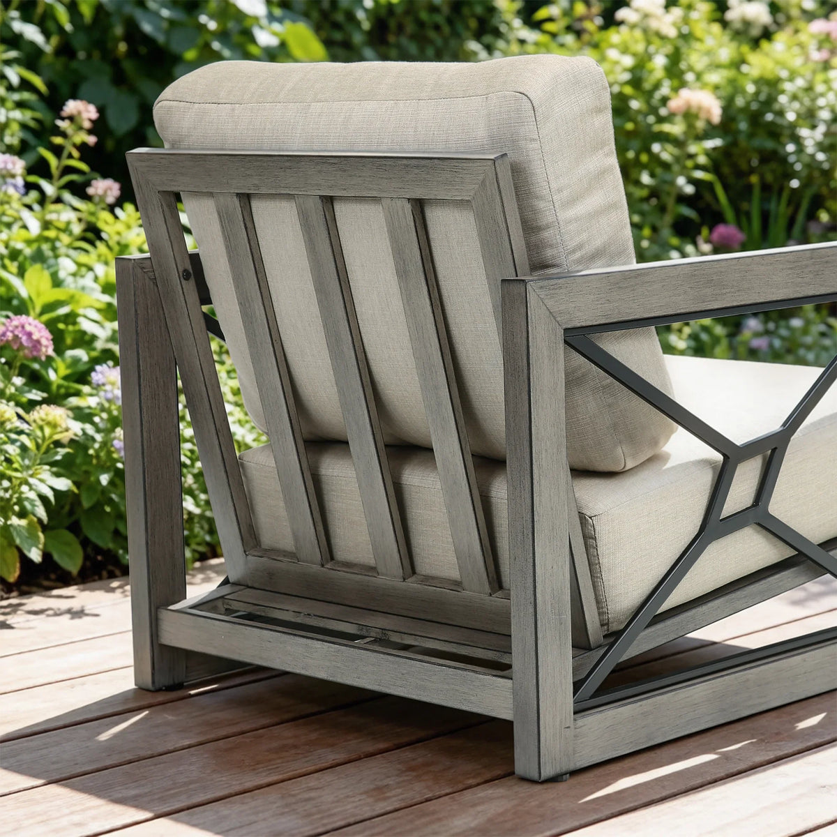 Marindo 7-Piece Aluminum Multi-Flex Fire Chat Suite with Ottomans