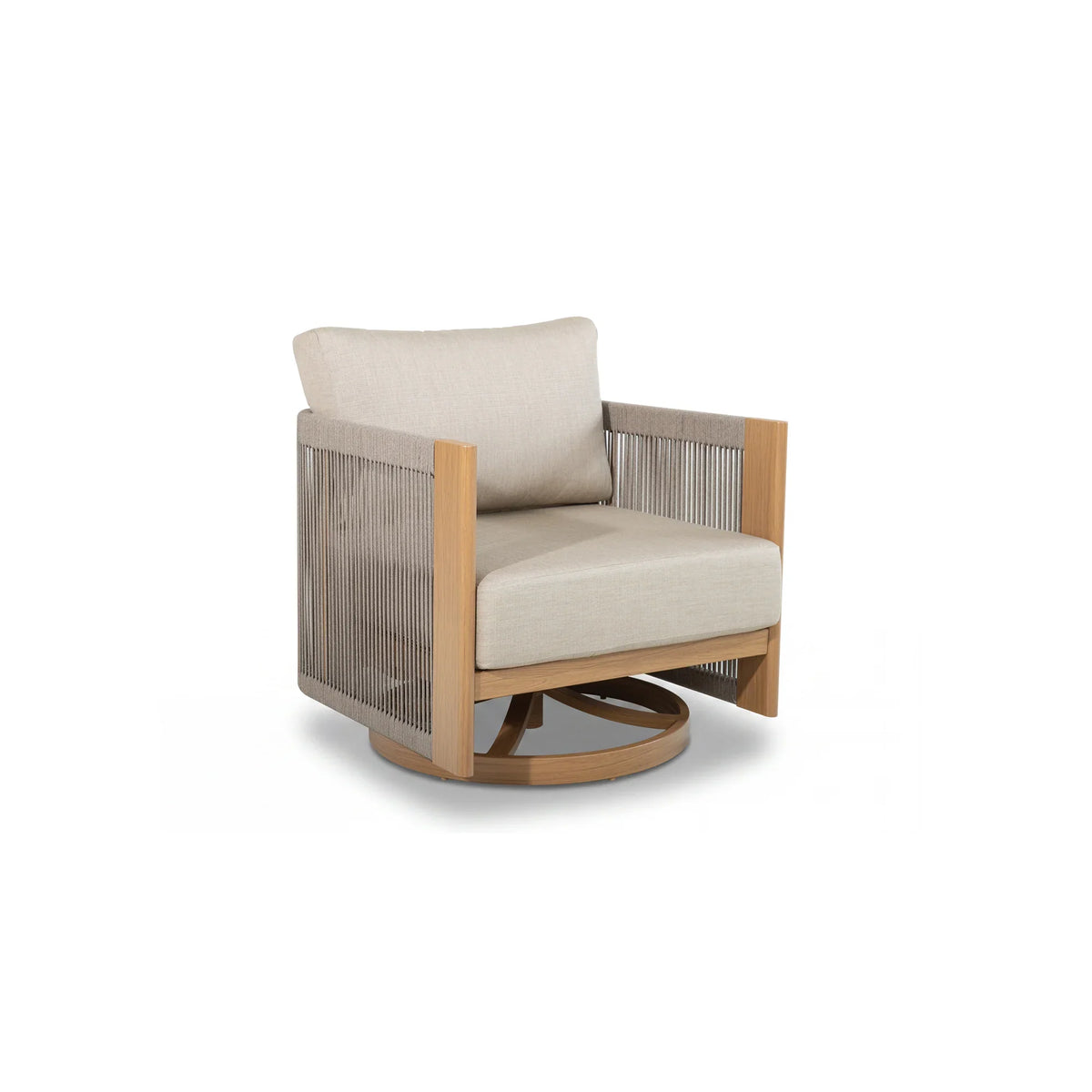 Positano 5-Piece Swivel Patio Conversation Set with Sunbrella® Cushions