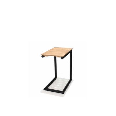 Portals Dark C-Shape Side Table Black