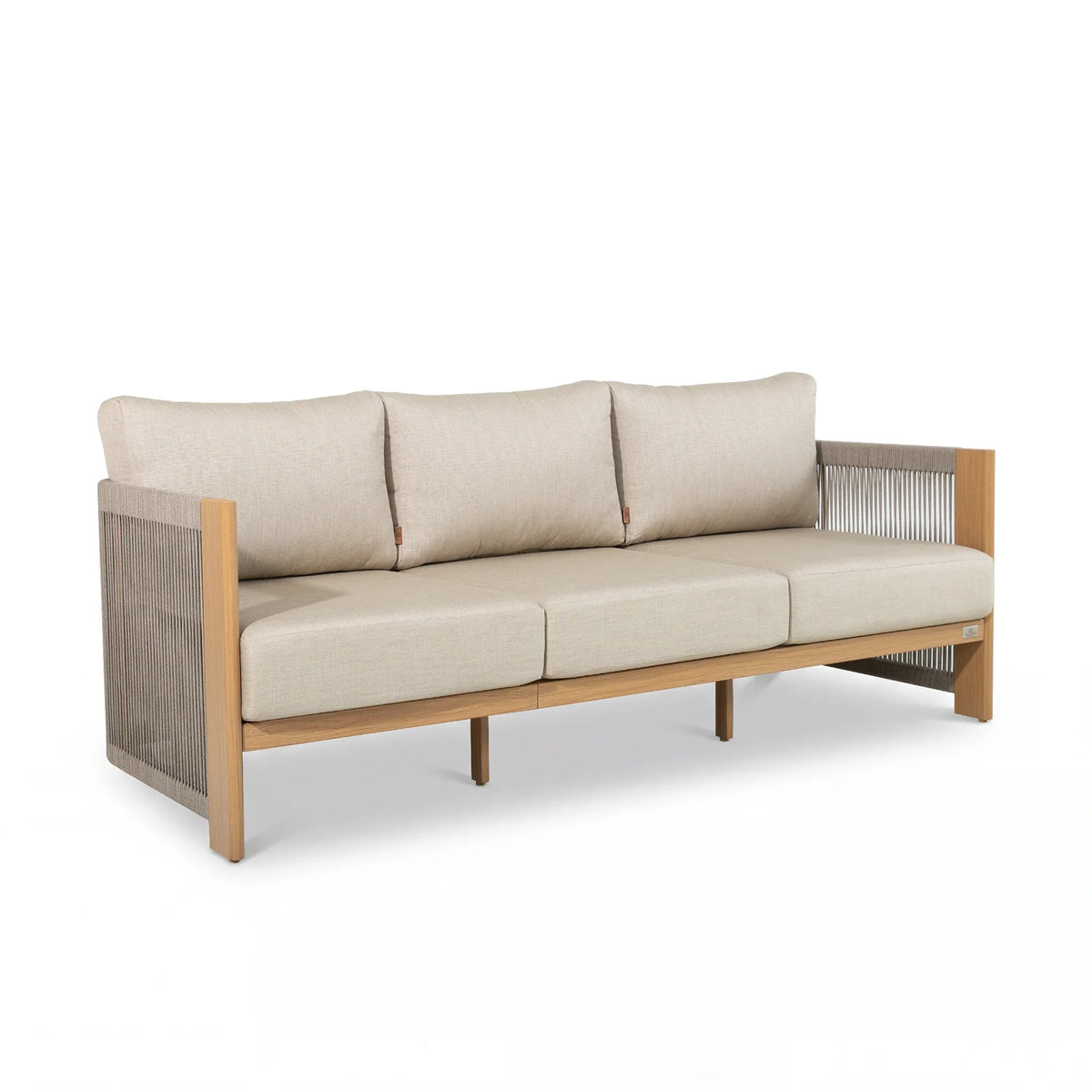 Positano 4-Piece Premium Olefin Rope Swivel Patio Seating Set