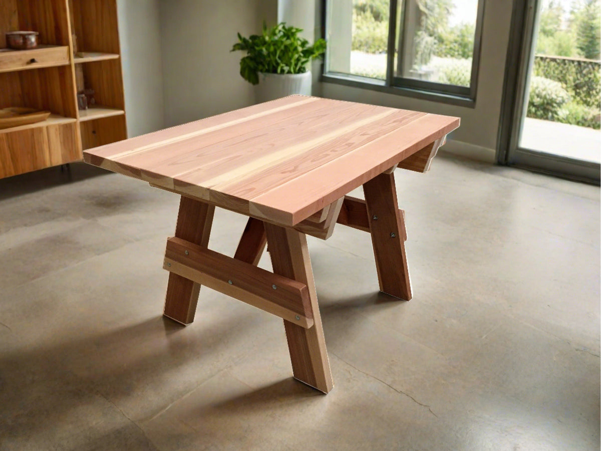 Outdoor Kids Redwood Picnic Table