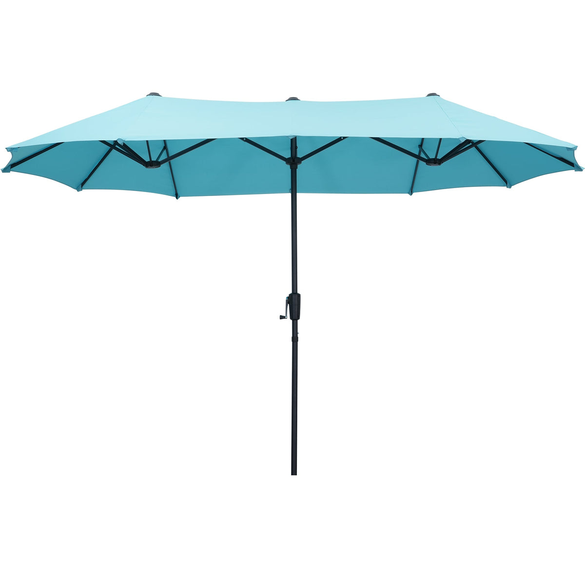 Ainfox 13ft Large Patio Umbrella, Outdoor Double-Sided Rectangle Market Heavy Duty Umbrellas without Base