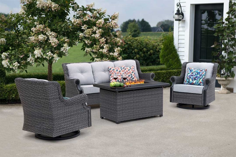 Lassen Square Firepit Table