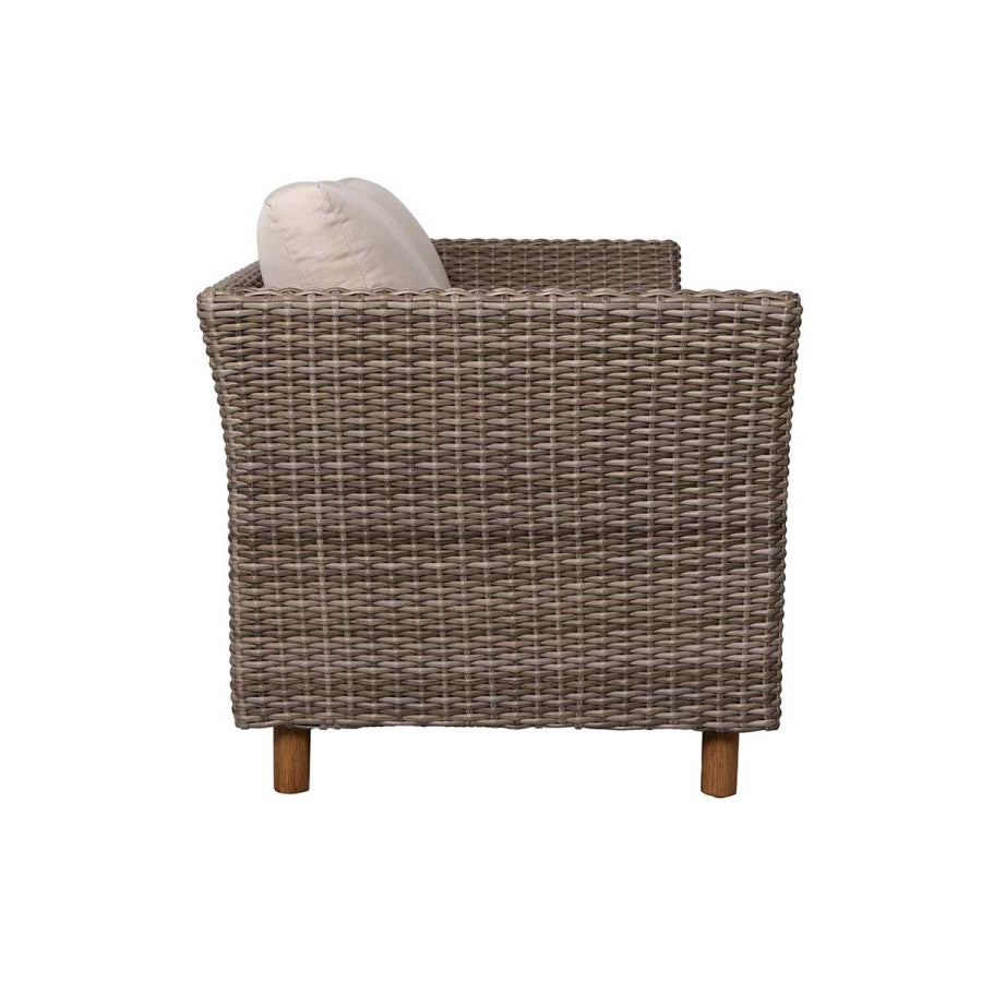 Orlando Wicker Loveseat & Coffee Table Set