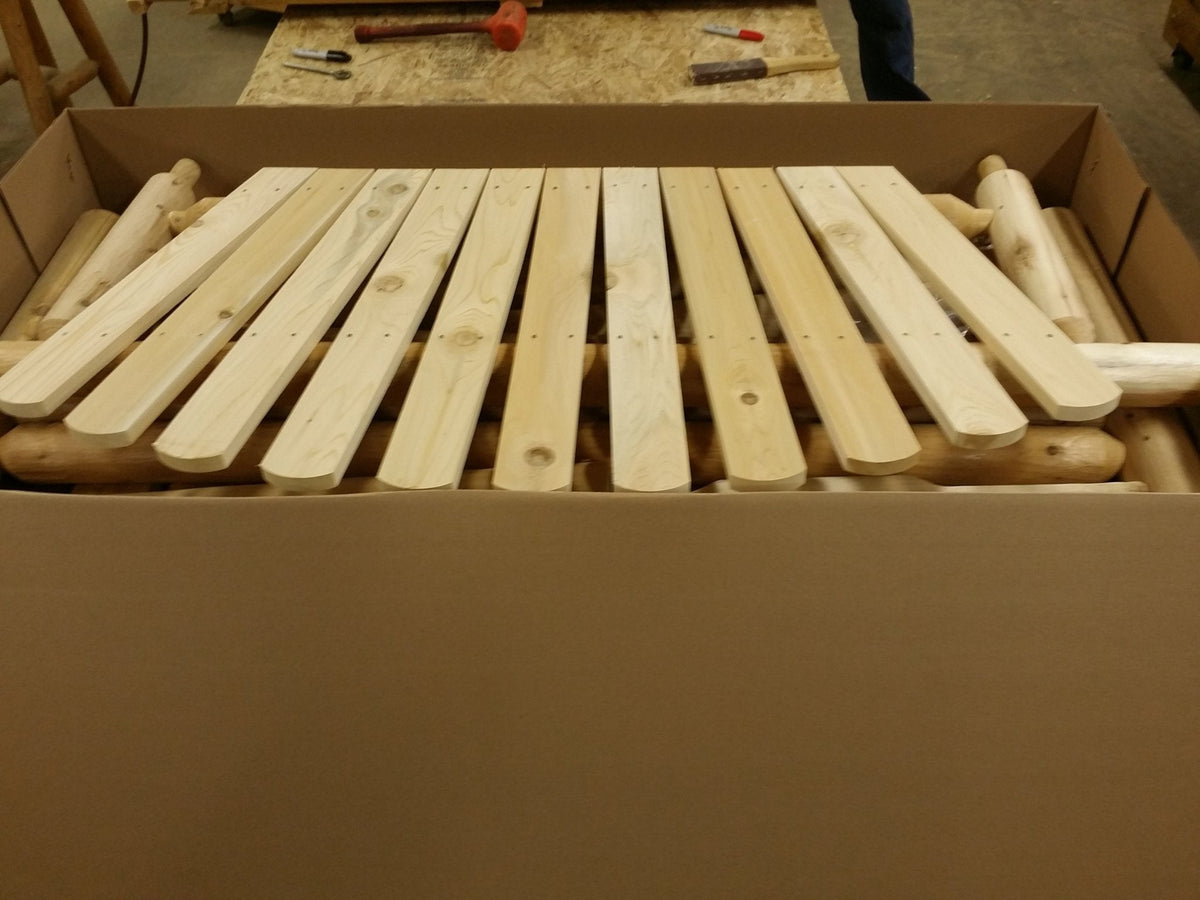 Rocking Outdoor Wooden Bench