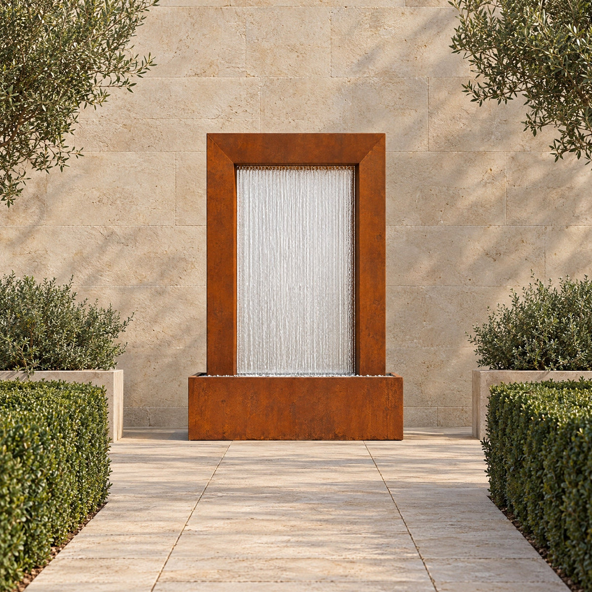 Serenity Frame Rain Curtain Fountain