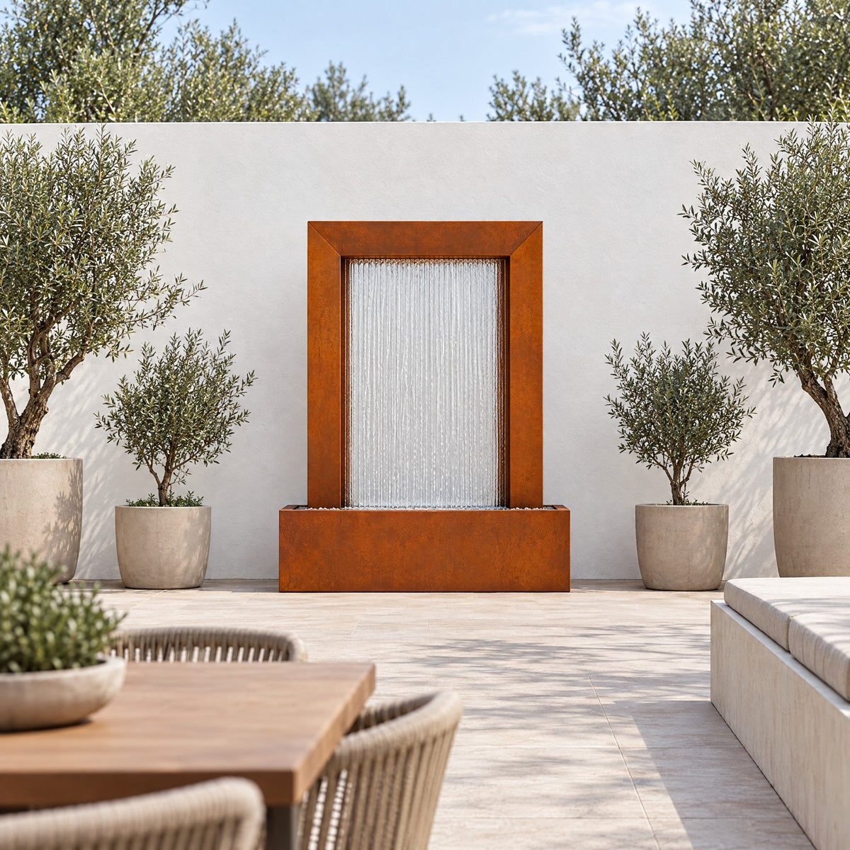 Serenity Frame Rain Curtain Fountain