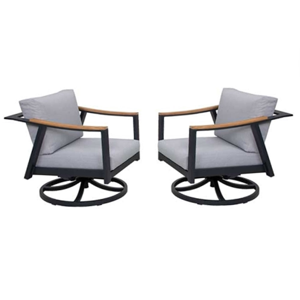 2 Nova Aluminum Swivel Rocking Chair